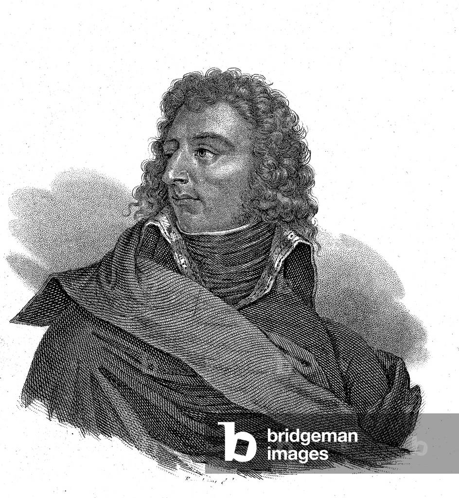 Jean Baptiste Jules Bernadotte (1763-1844) Prince of Ponte-Corvo and Marshal of France , future king of Sweden and Norway under the name of Charles XIV in 1818-1844, engraving