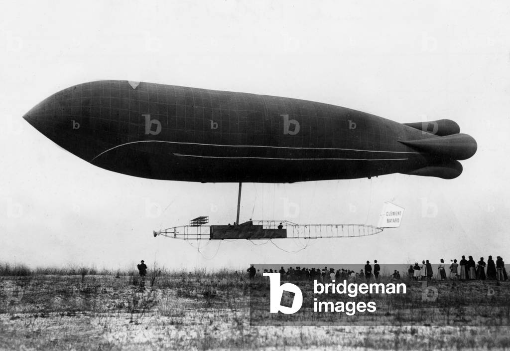 Clement Bayard I airship, built by Astra company, october 29, 1908