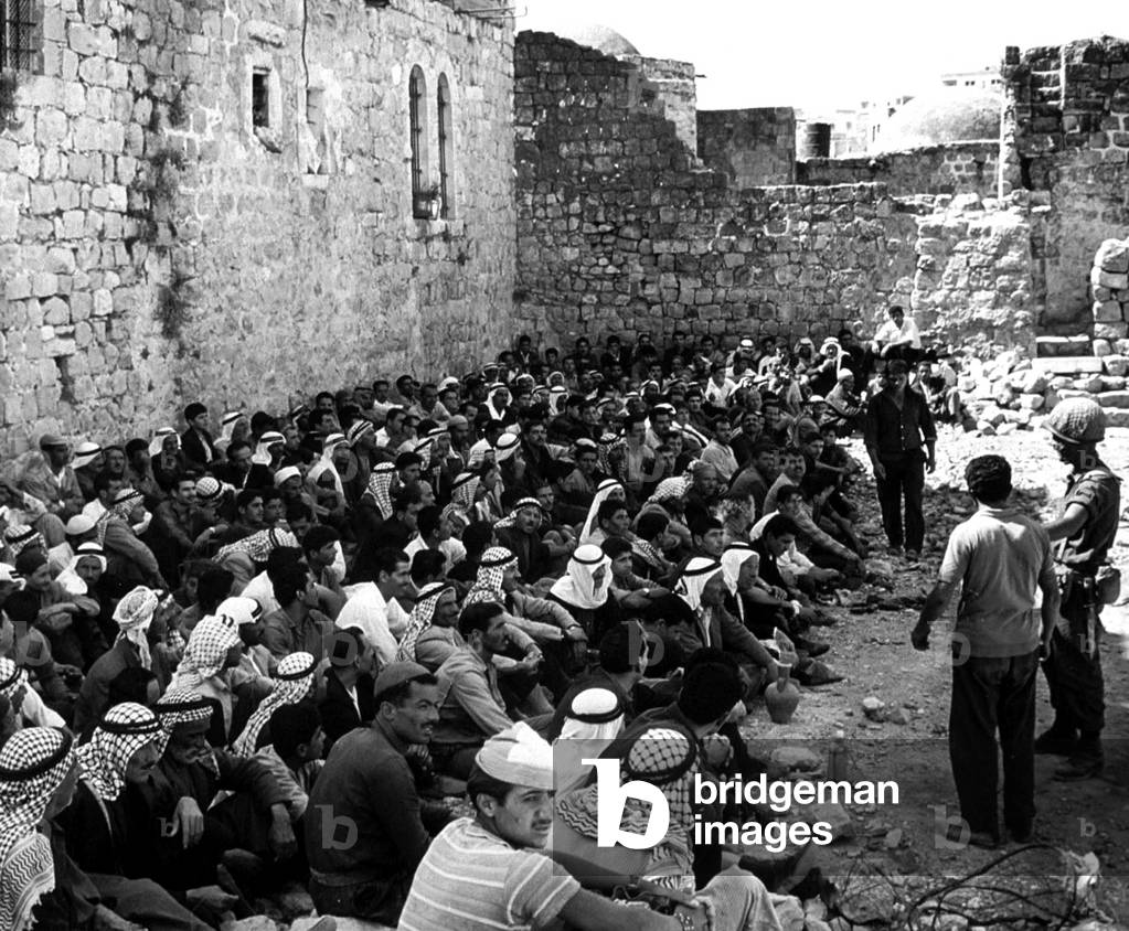 Hebron patrol of the West Bank, 24th July 1969 (b/w photo)