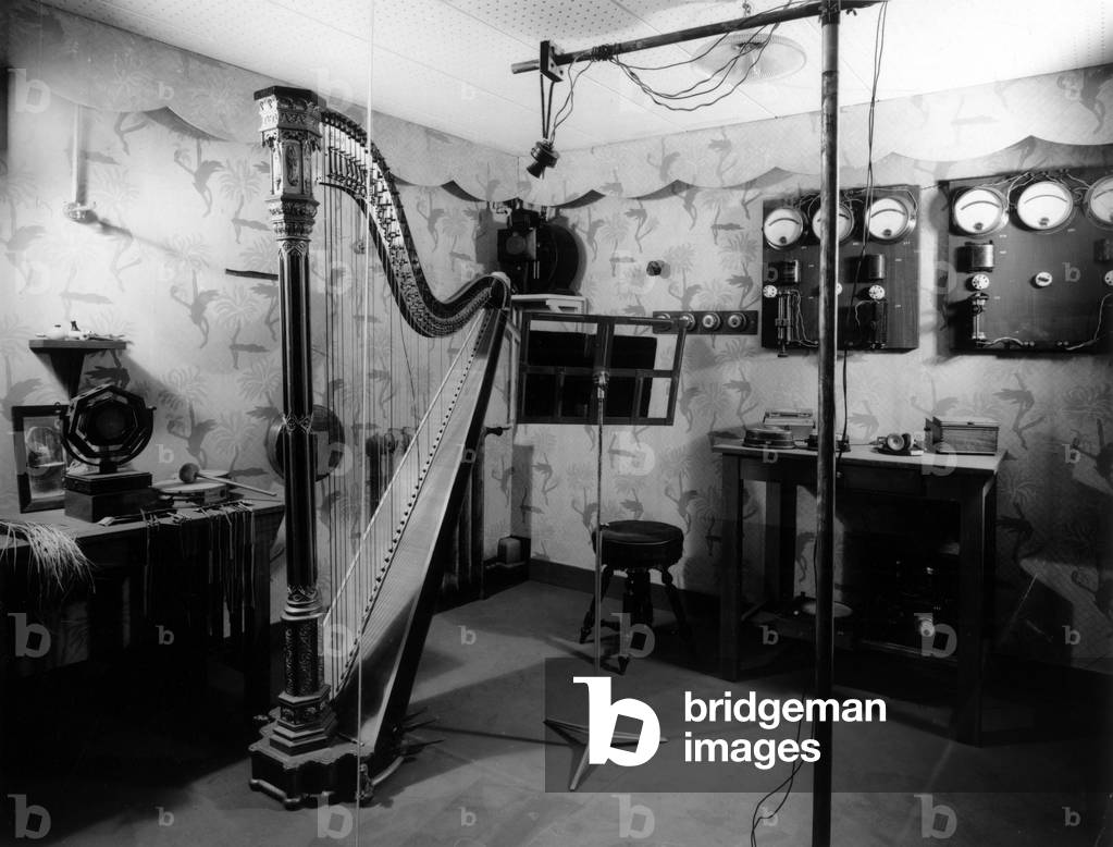 Radio recording studio, Levallois, c. 1922