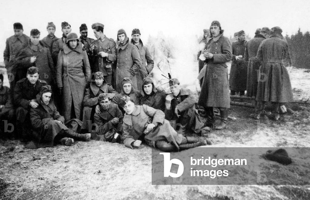 troops of Alsatian soldiers enlisted in the german army near Reutlingen, Germany, february 1943