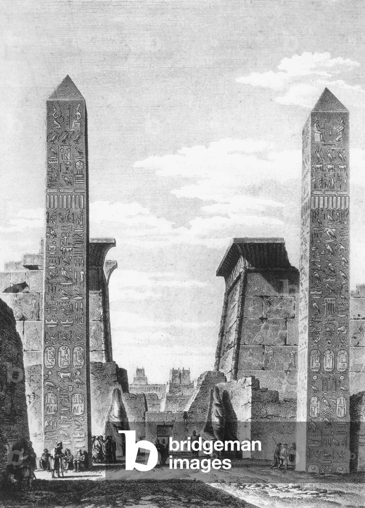Luxor Temple, Egypt, 14-13th century BC, engraving