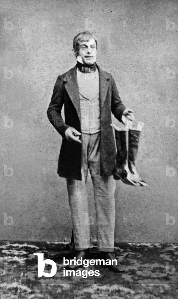 Jules Brasseur (1829-1890) French actor as Frick the bootmaker in operetta La vie parisienne 1866