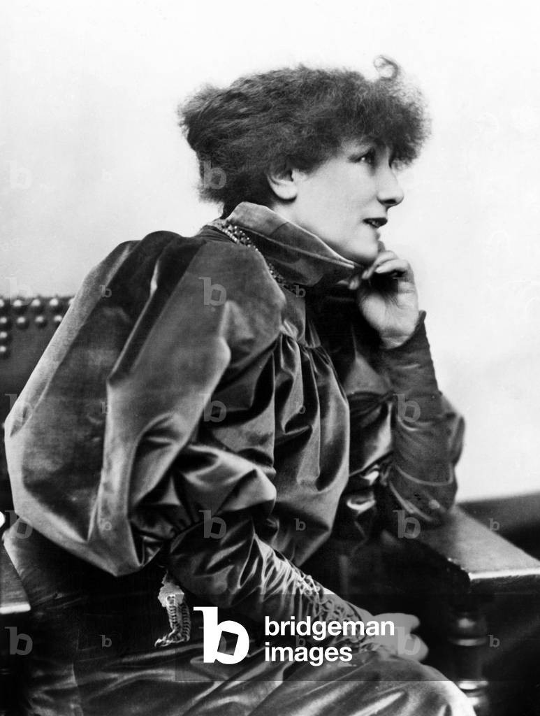 Comedian Sarah Bernhardt (1844-1923) in play Gismonda by VictorienSardou, 1894