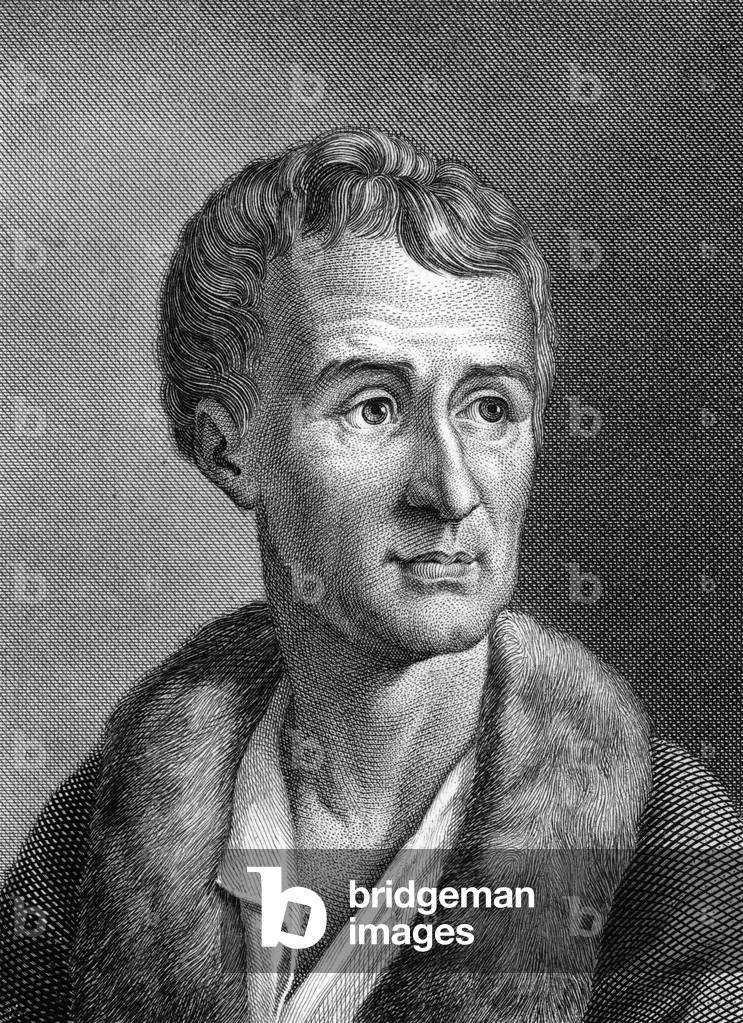 Jean Jacques Rousseau (1712-1778) French writer german engraving by Barth