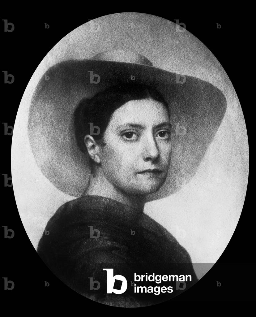 Herminie Clavier, Paul Louis Courier's wife, engraving