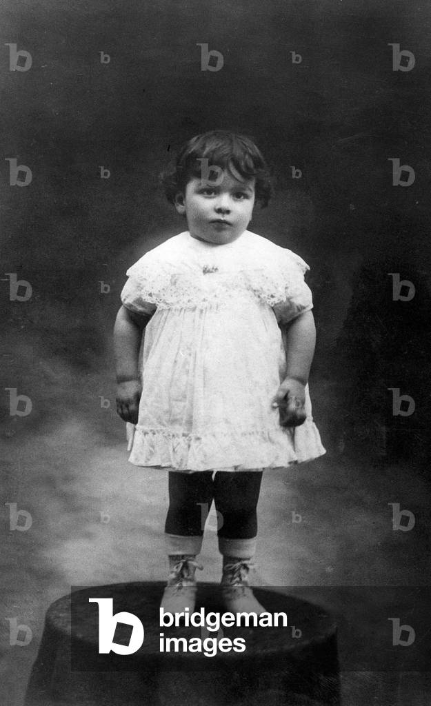 The French writer Rene Barjavel child, wearing sunday clothes, c.1913