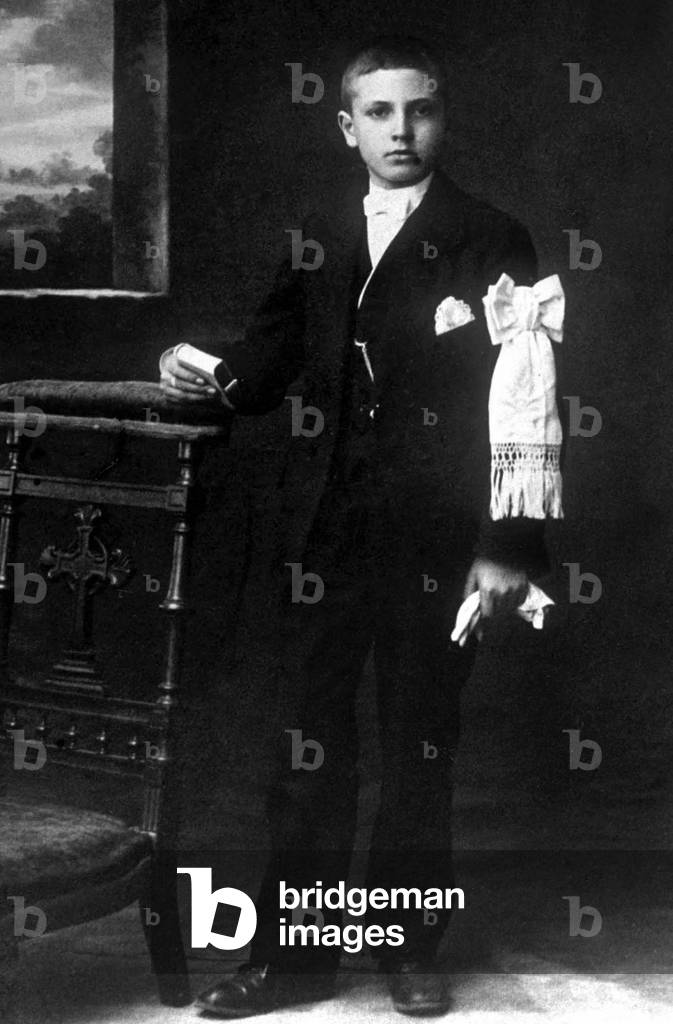 Jules Roy (1907-2000) French writer here as a child, during his first communion c. 1916