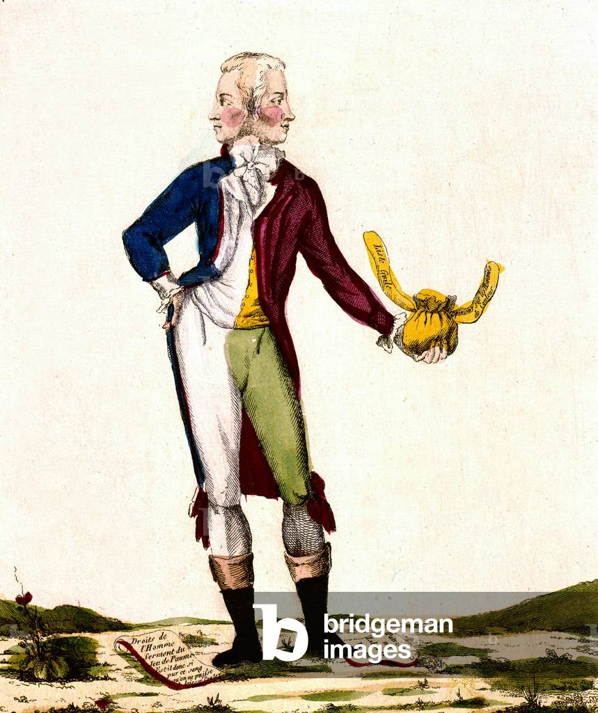 Antoine Pierre Joseph Marie Barnave (1761-1793) French revolutionary. A member of the States-General of 1789 and leader of the Jacobins he was in favour of constitutional monarchy at the time of French Revolution, France, engraving
