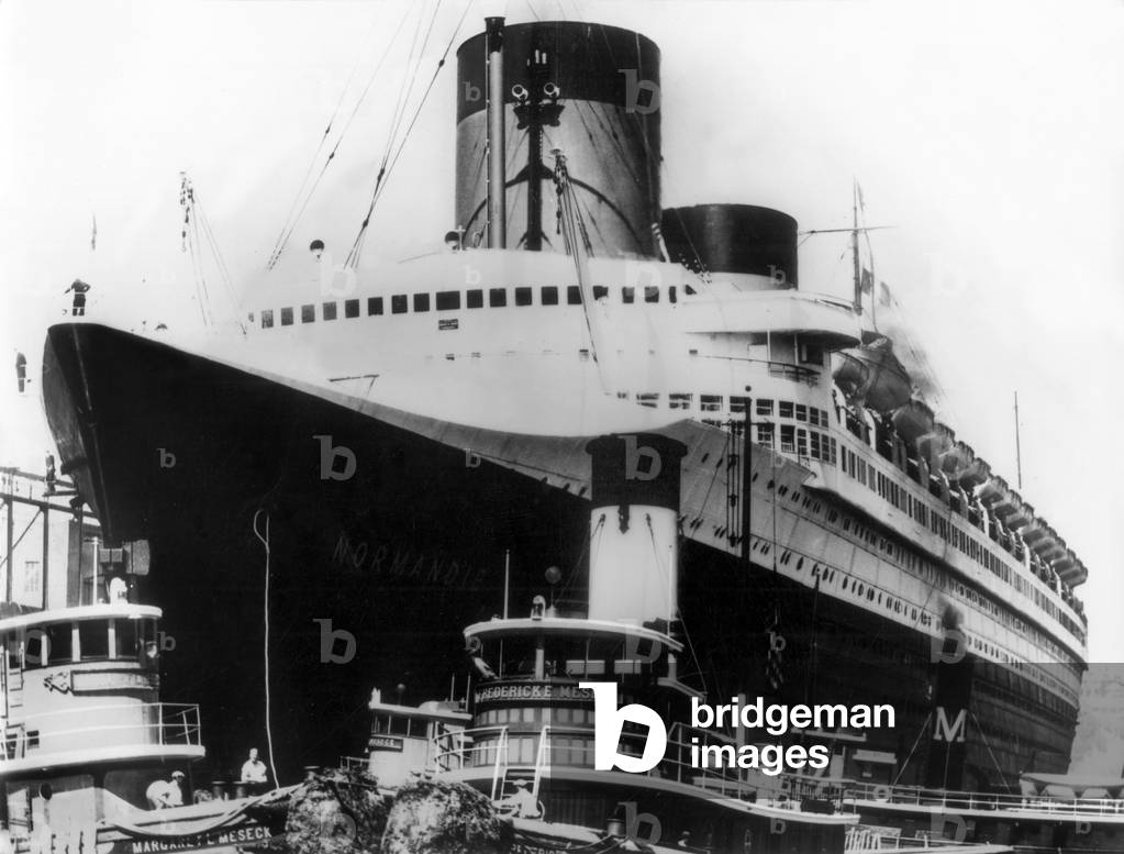 Liner Normandy (built in SaintNazaire and launched on october, 29 1932) of the Transatlantic Company