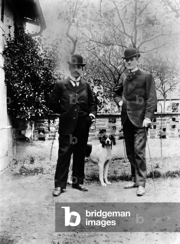 French writer and playwright Jean Giraudoux (r) c. 1905-1907