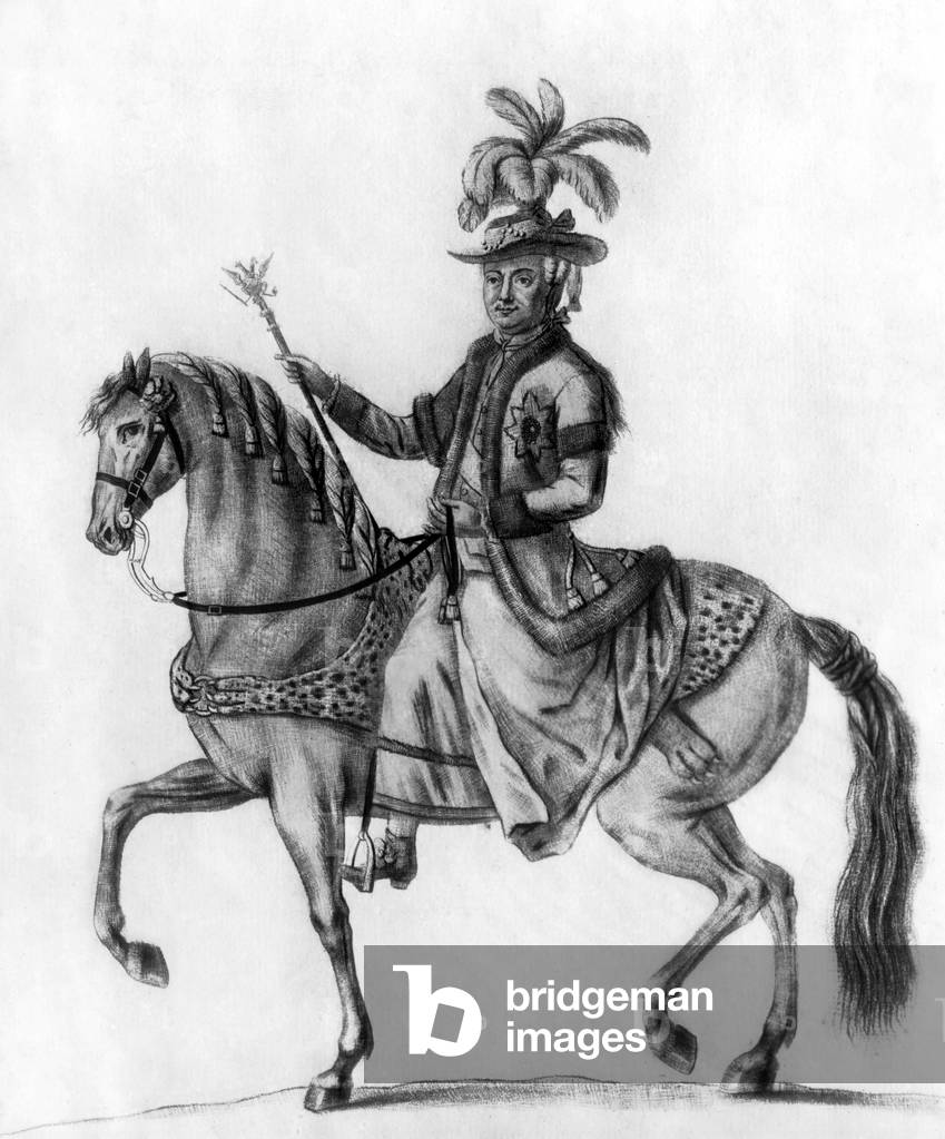 Catherine II the Great (1729-1796) Empress of Russia in 1762-1796, anonymous French engraving