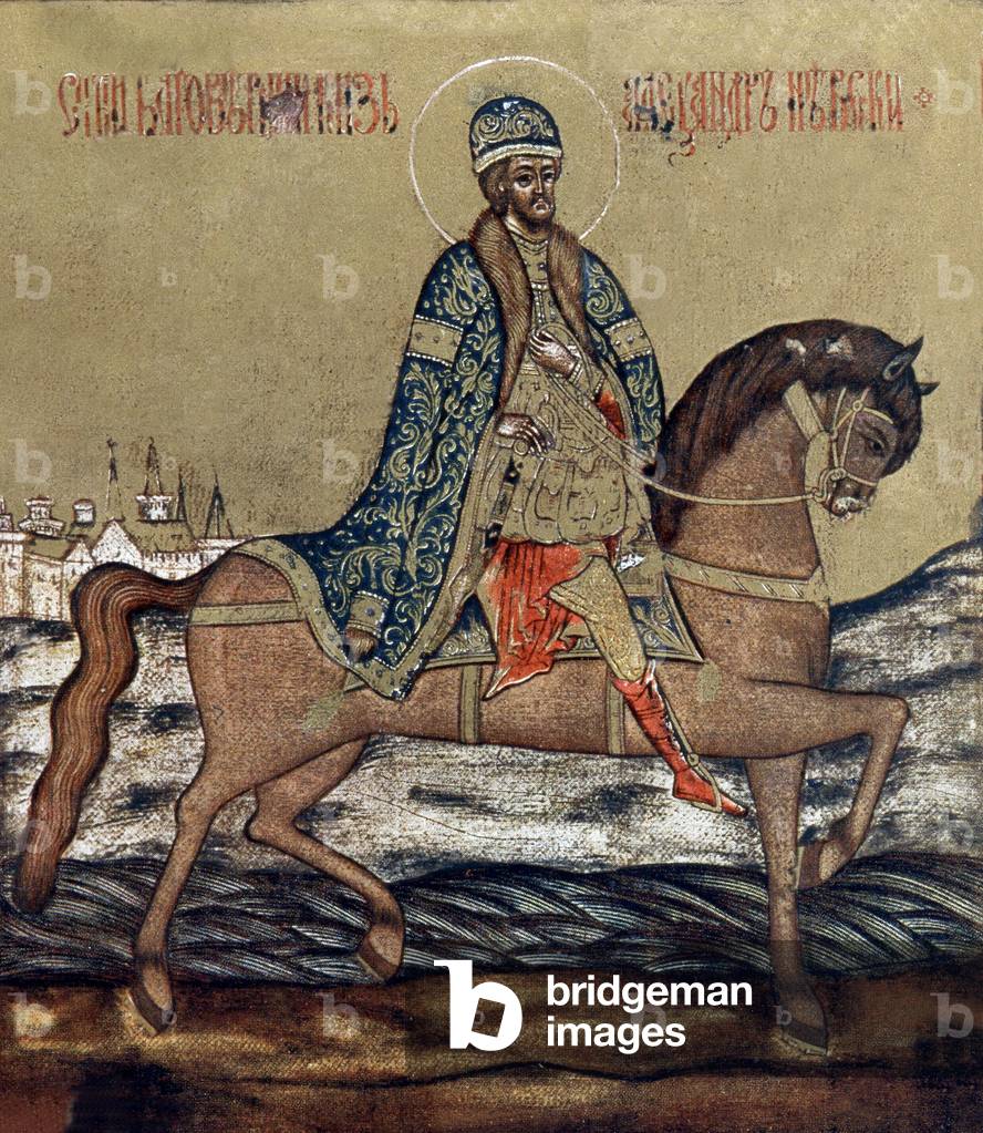 Alexander Nevsky (1220-1263) prince of Novgorod in 1236-1252 and grandprince of Vladimir in 1252-1263