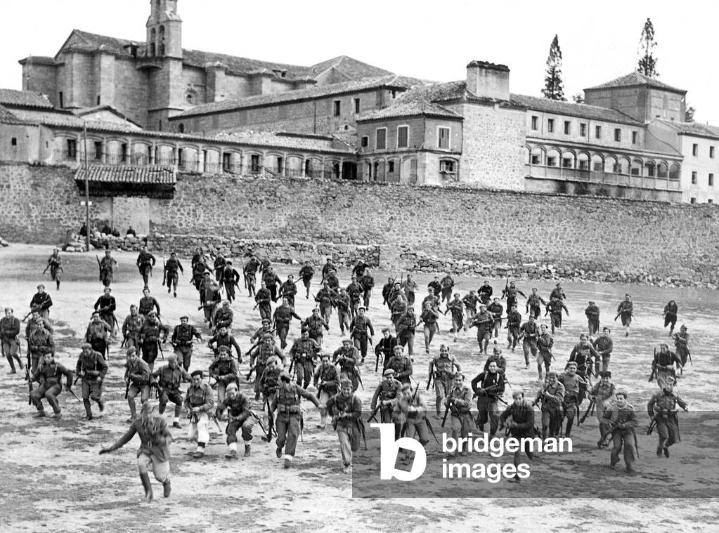 german volunteers training in Avila military school francoist officers corps during Spanish civil war  1936 - 1939