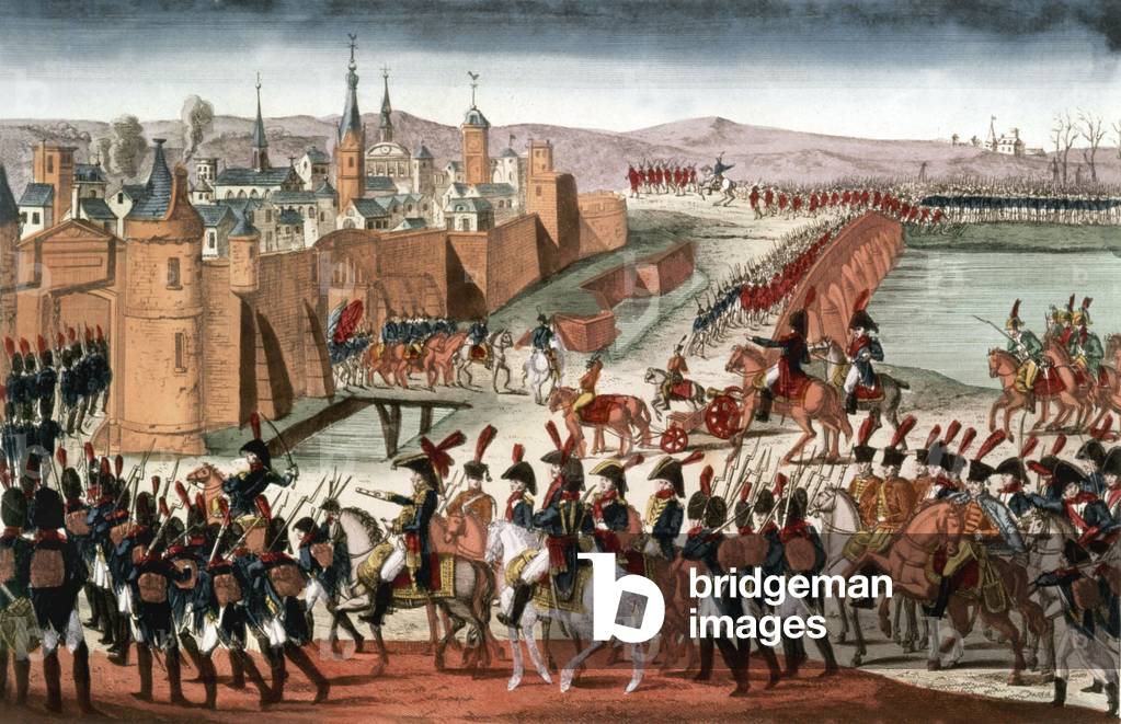 Siege and storming of Valence in Spain by the French napoleonic army under the orders of the marshal of empire count Suchet on january 9, 1812, engraving, 19th century
