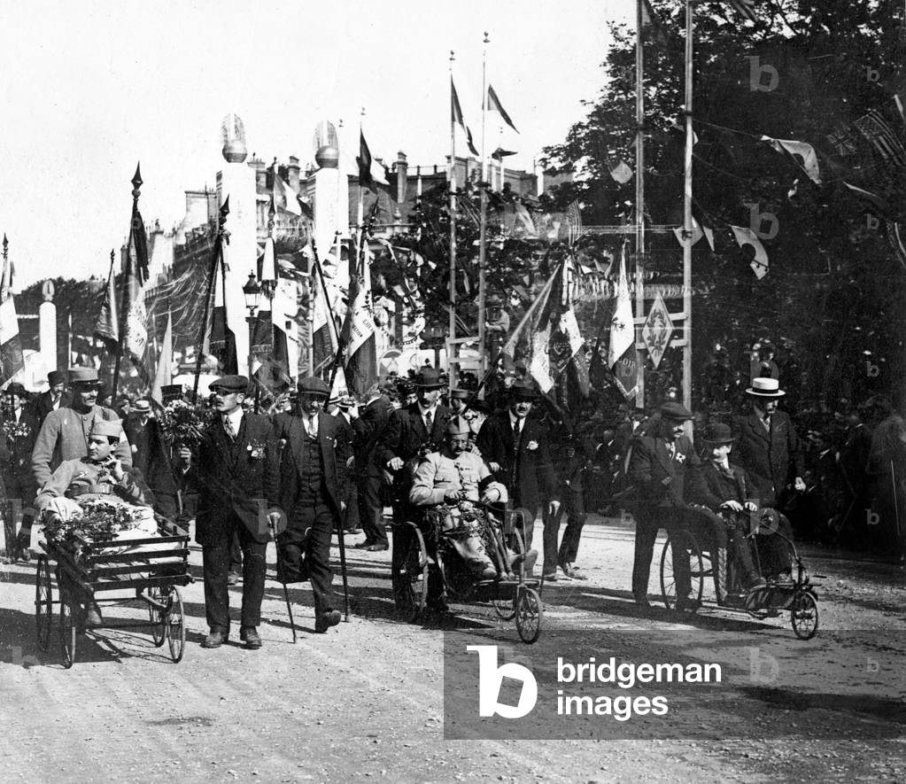 Victory celebrations in Paris after the great war 1919