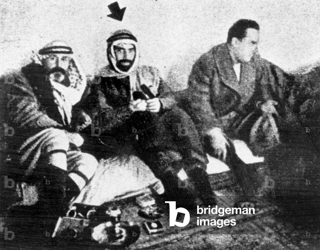 Adib Shaishikli, son of Hassan Salamel, commander of the northern Sector, here in Al Mussawar, Syria, january 12, 1948 (he later led the 3rd syrian putsch in 1949)