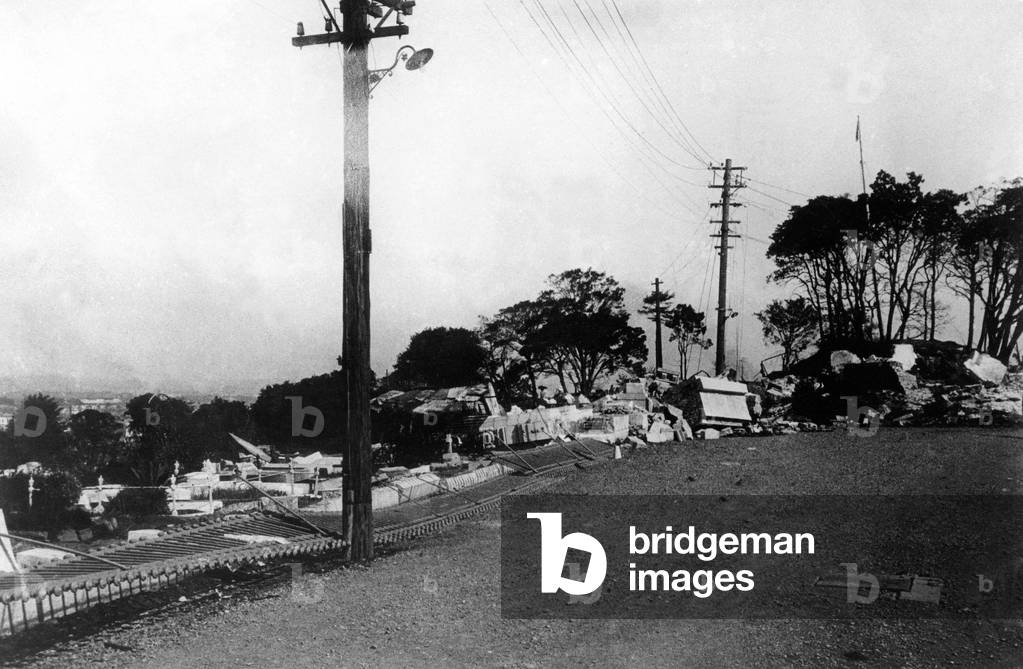 Destructions after earthquake in Yokohama (Japan) on september 1st, 1923