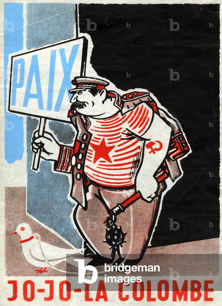 Cartoon of Staline nicknammed Weirdo the Dove, 1951 (print)