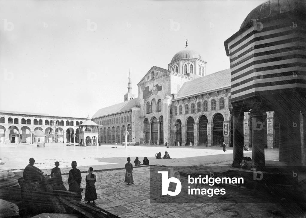 View of the Duriads Mosque and the Treasure dome in Damascus, Syria c. 1930