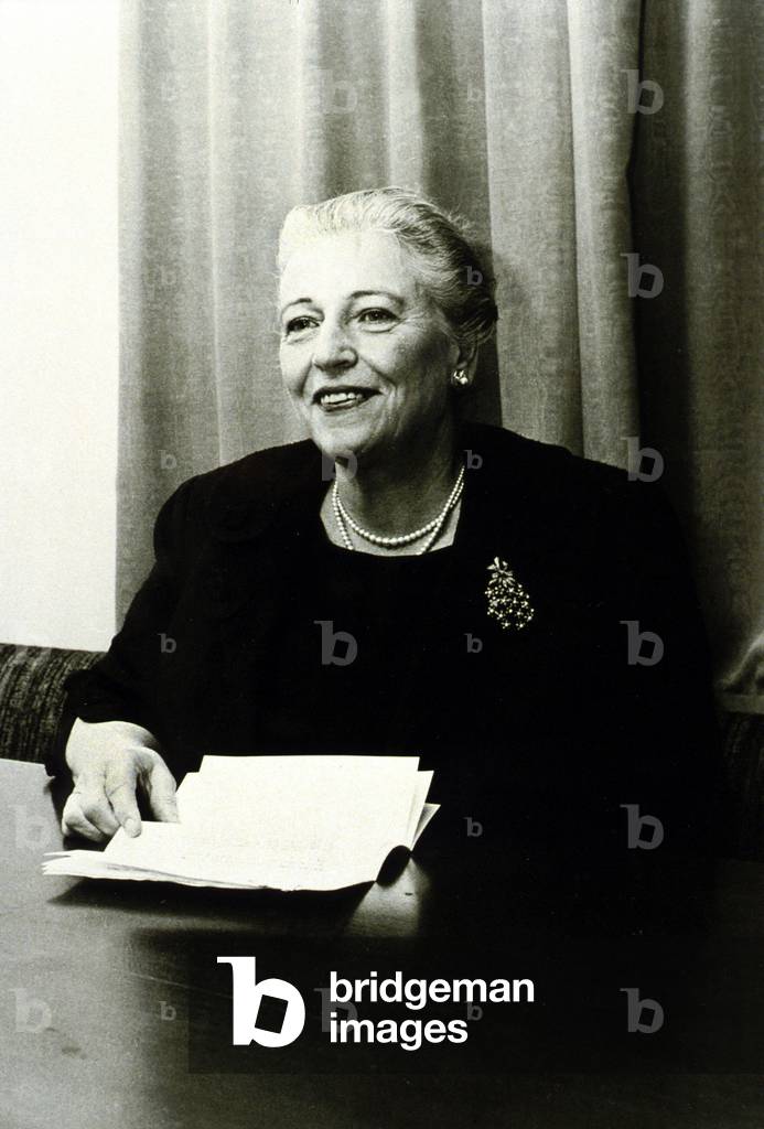 Pearl Buck (1892-1973) american novelist here at Voice of America program 