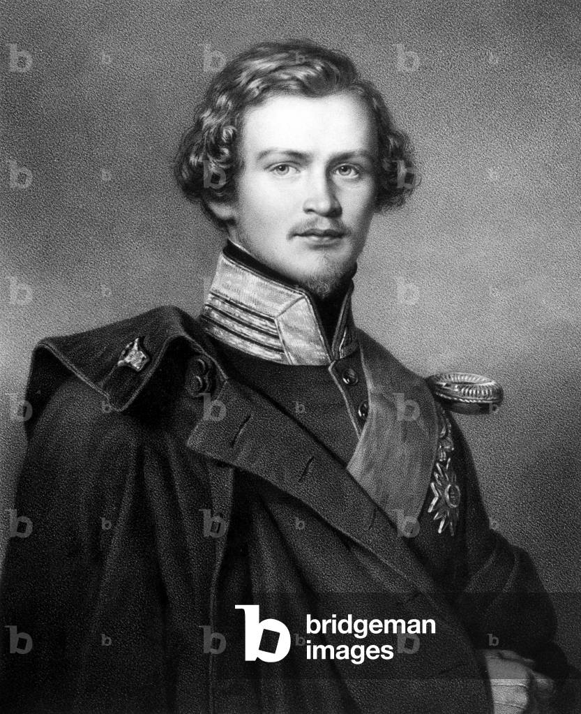 Luitpold prince regent of Bavaria (1821-1912, regent from 1886 to 1912), engraving, c. 1840