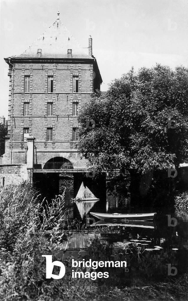 mill in Charleville where Rimbaud played as a child, here c.1955