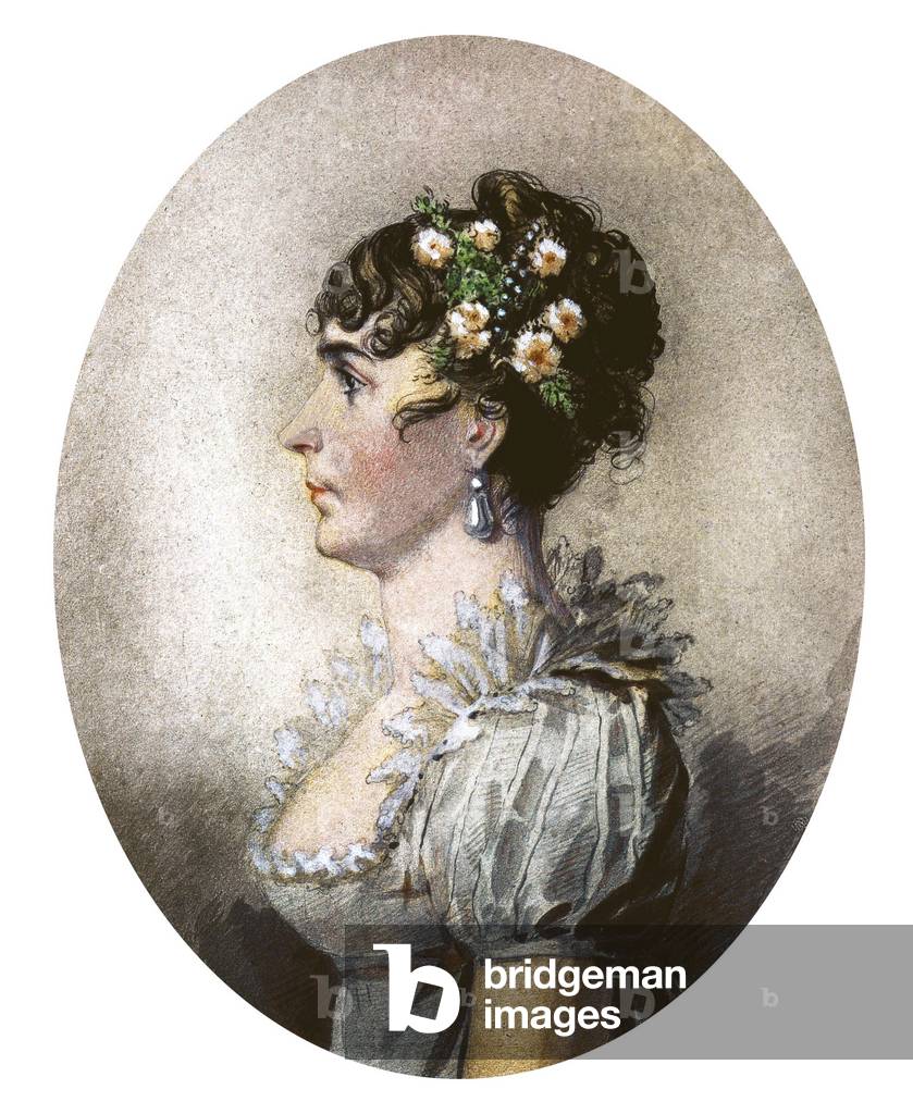 Josephine de Beauharnais (1763-1814) French empress (wife of Napoleon 1st in 1796-1809), drawing by Pierre Paul Prudhon