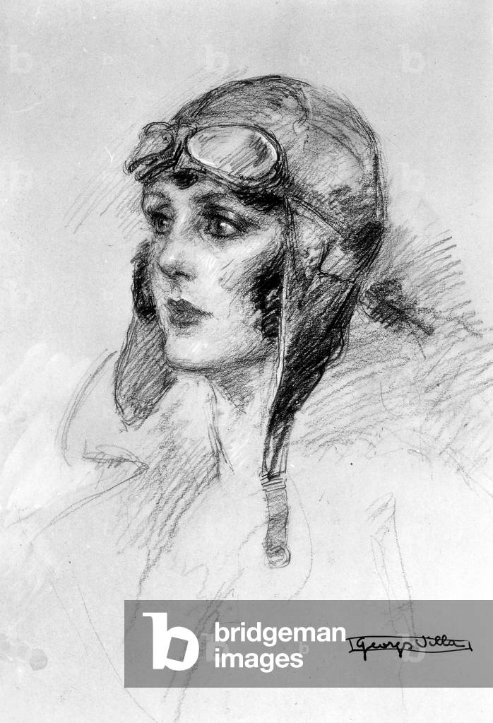 Maryse Bastie born Marie-Louise Bombec (1898-1952) French woman pilot, c. 1928
