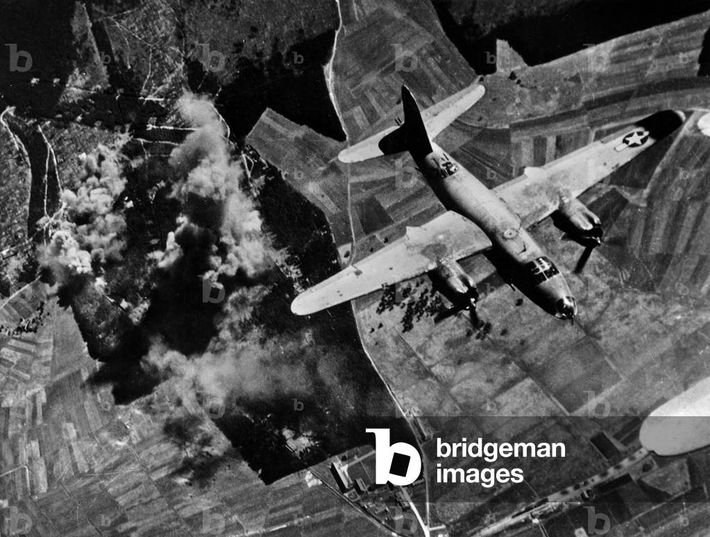 First tactical Air Forece B 26 Marauder base, France, 1944