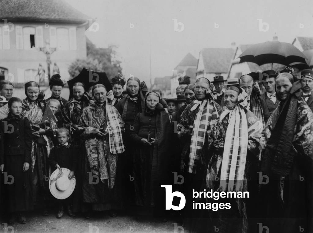 Corpus Christi day in Meistratzheim Alsace in 1904