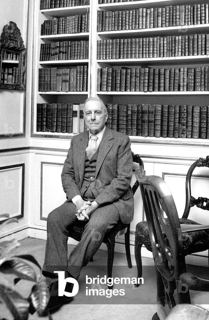writer Julien Green (1900-1998) at home c. 1970