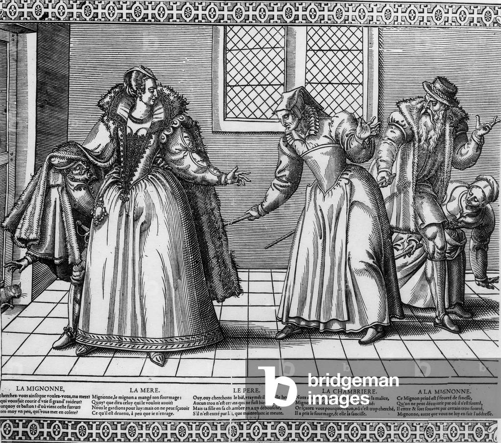 Satirical engraving about the 