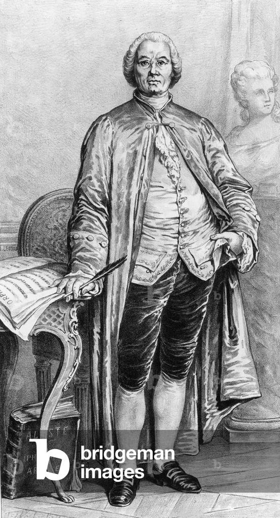 Christophe Willibald Gluck (1714-1787) german composer, engraving