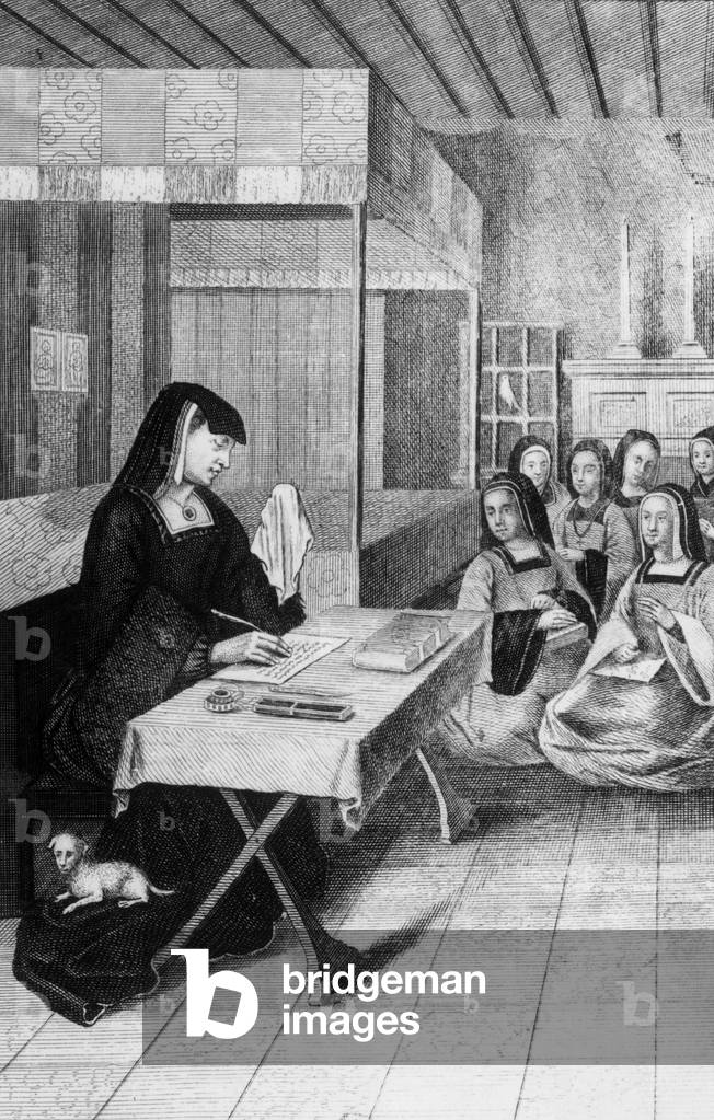 Anne of Brittany (1477-1514) archduchess of Austria (1490-1491), French queen (1491-1514), engraving