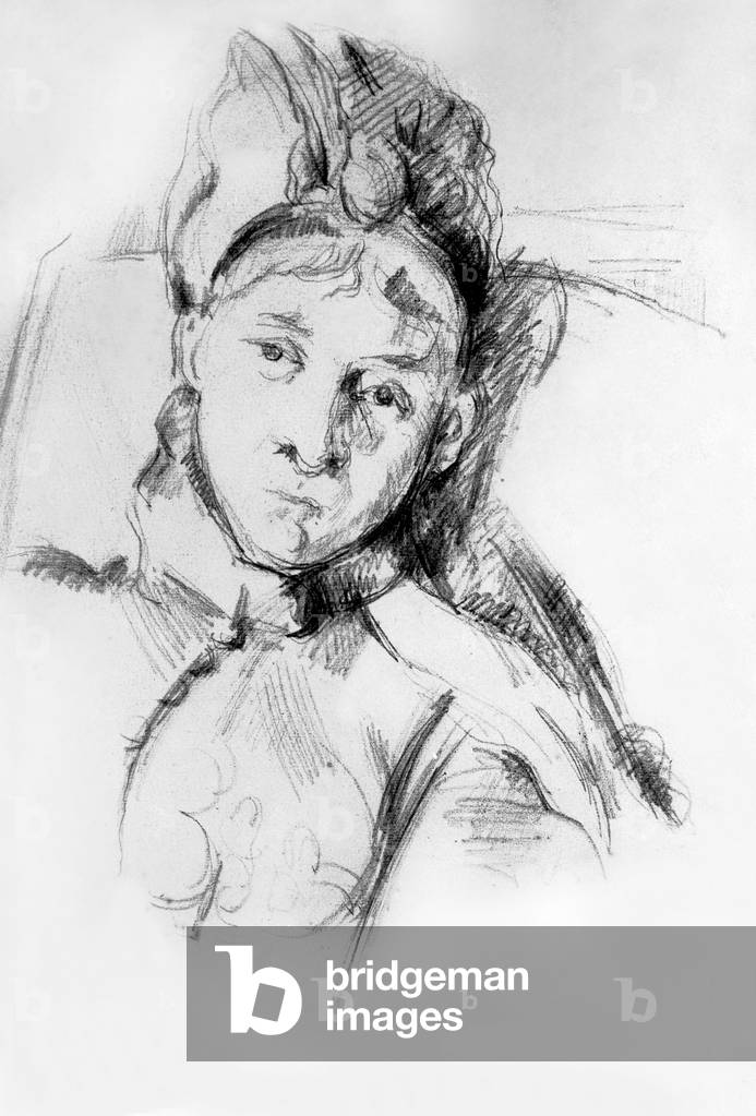 Mrs Hortense Cezanne, drawing by Paul Cezanne 1883-1886