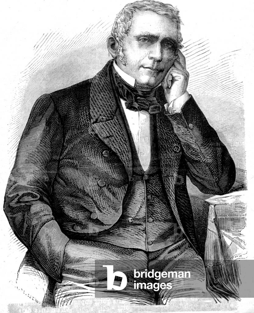 Augustine Eugene Scribe (1791-1861) French playwright, engraving
