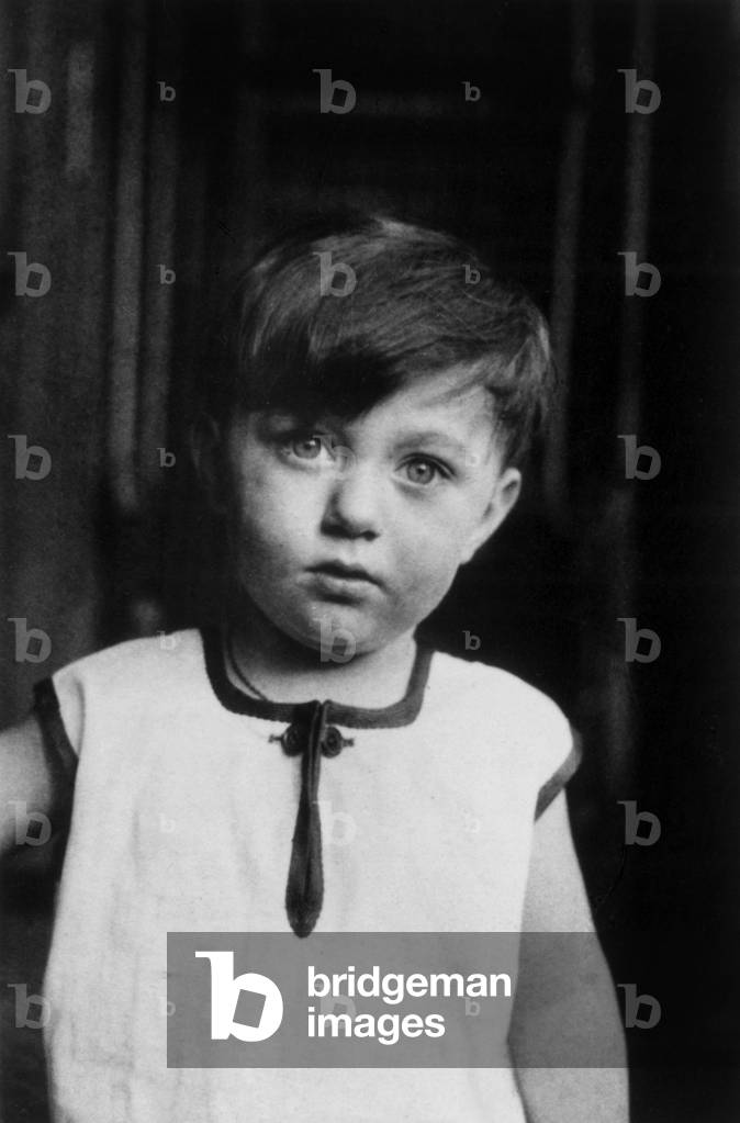 Michel Bataille (1926-2008) French novelist here as a child c. 1928