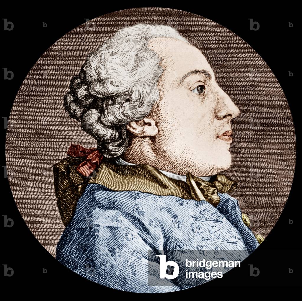 Sergei Vasilievich Saltykov (1726-1765) russian officer, 1st lover of Catherine II of Russia, engraving colourized document