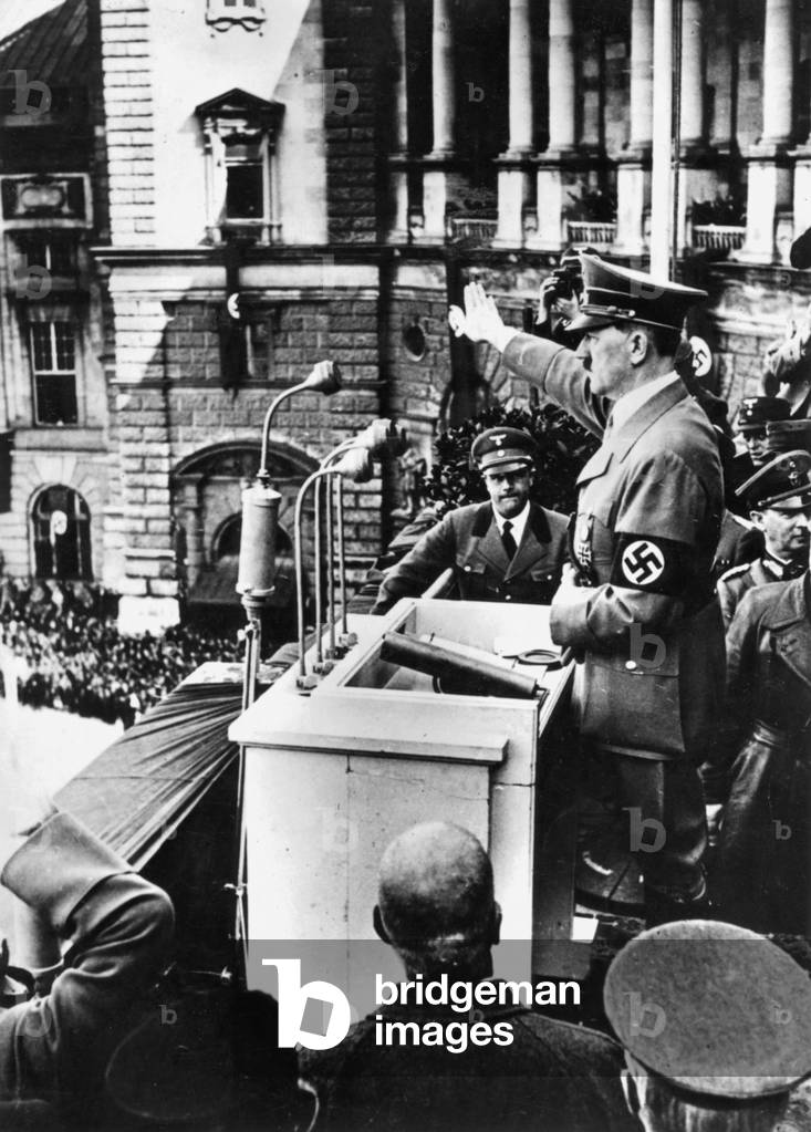 Speech of Adolf Hitler in Hofburg, Austria march 15, 1938, at the time of the Anschluss
