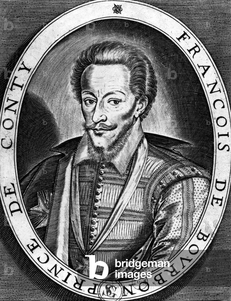 Francois de Bourbon (1558-1614) prince of Conti, engraving by Thomas de Leu
