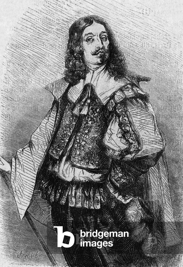 Vincent Voiture (1597-1648) French poet and writer, engraving