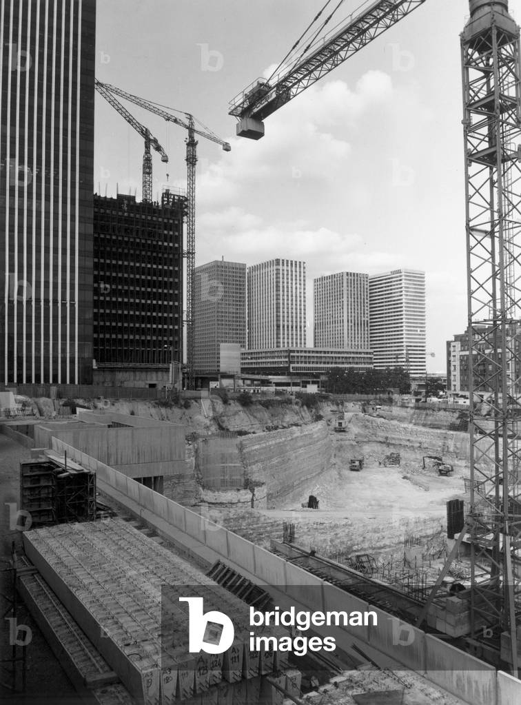Works at La Defense area, paris, 60's