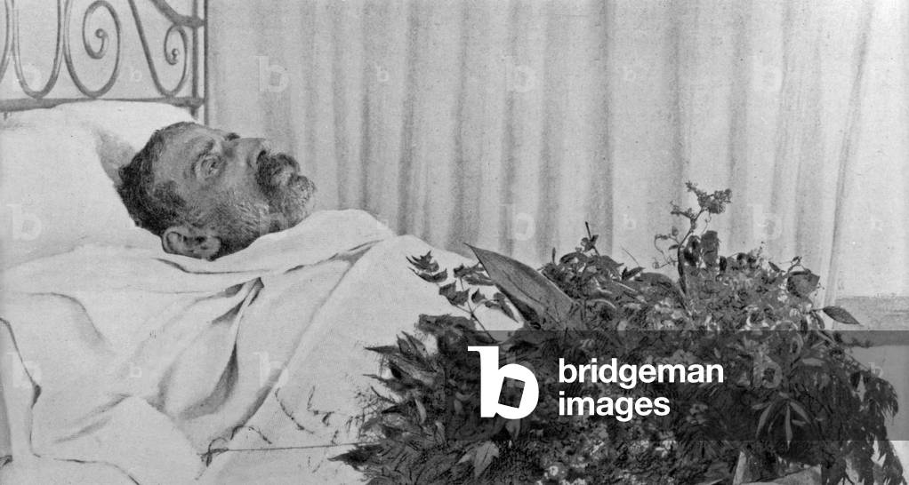 Pierre Savorgnan de Brazza (1852-1905) italian explorer naturalized French who explored Africa (right bank of the Congo) here in Dakar on his death-bed (he died on september 14, 1905)