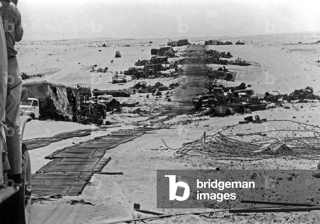 Six Days war (State of Israel occupied Sinai, Golan, the West Bank, Gaza and East-Jerusalem) in june 1967 : Mitla Pass, Sinai