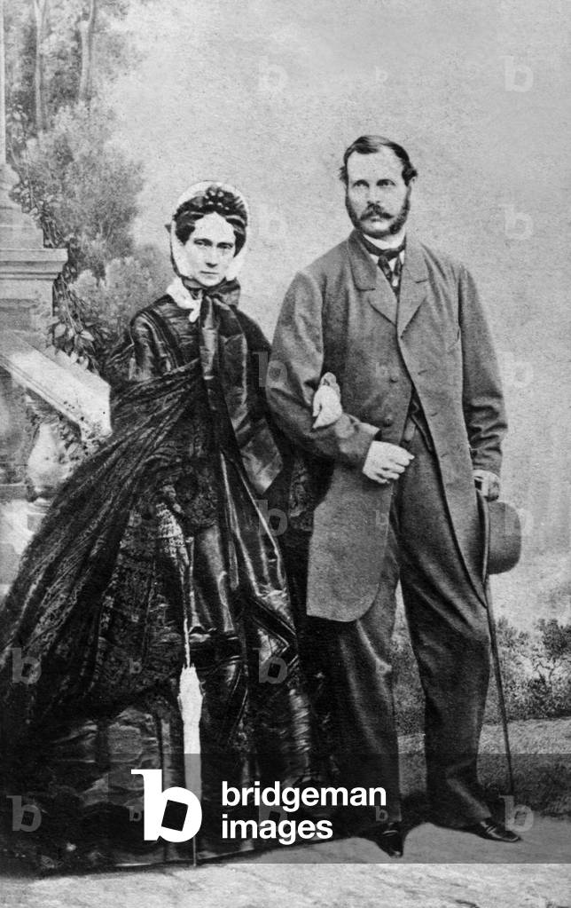 Czar Alexander II of Russia (1818-1881) and his wife Maria of Hesse-Darmstadt (1824-1880) c. 1860