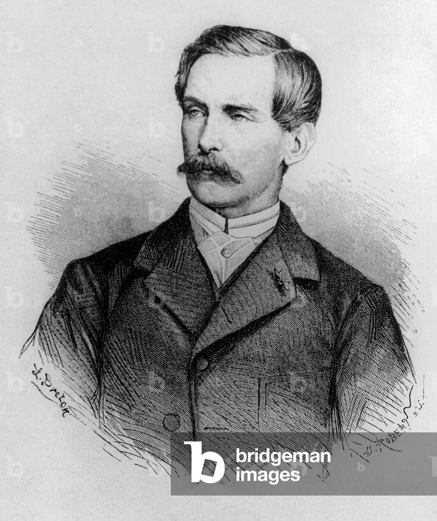 Robert of Orleans (1840-1910) duke of Chartres, engraving