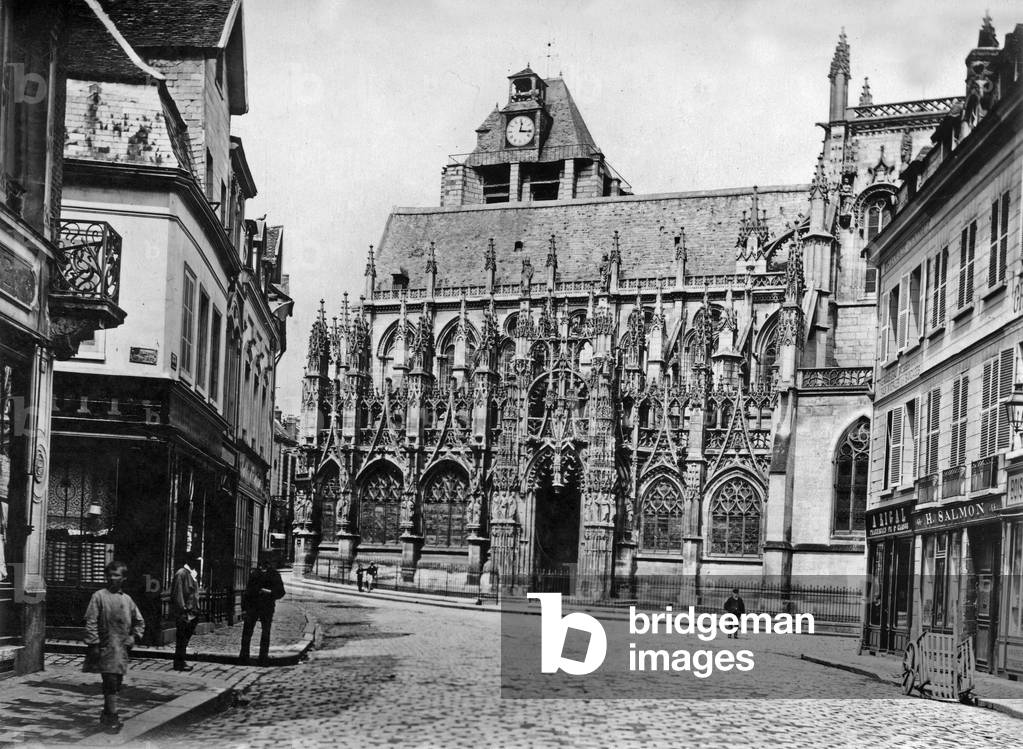 Louviers, France : the church Notre Dame