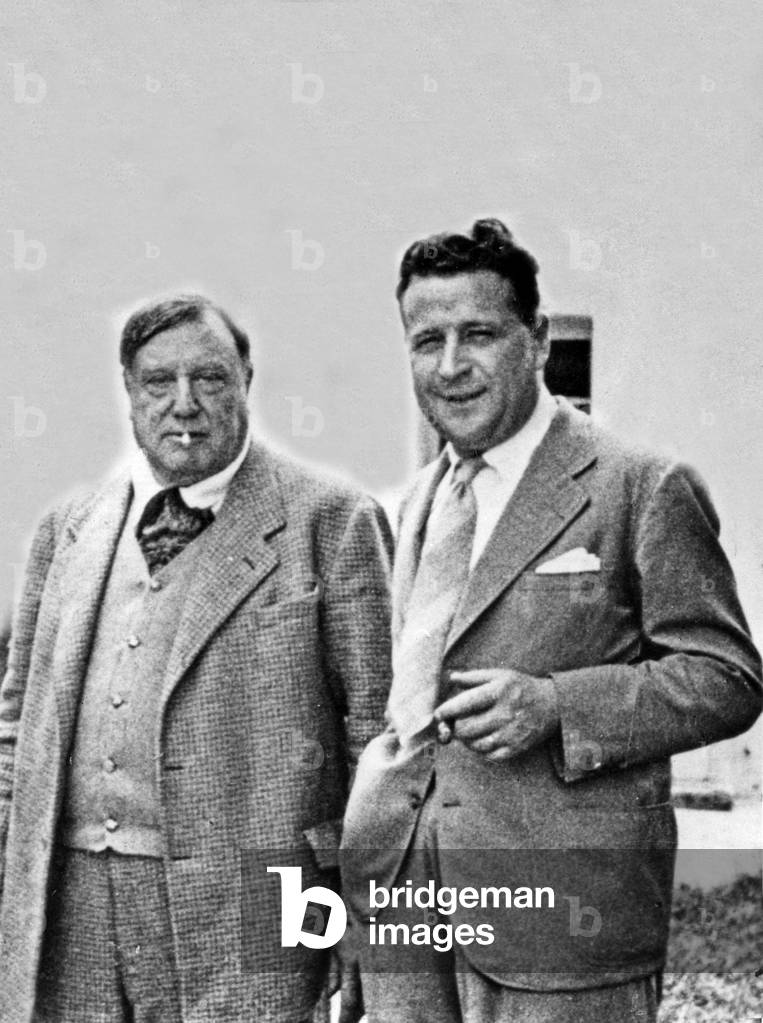 Writers Francis Carco and Georges Simenon c. 1950