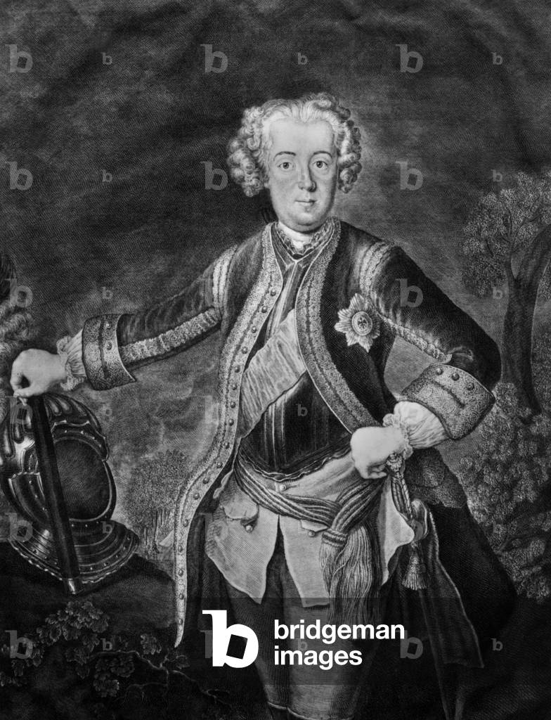 Frederick II the Great (1712-1786) king of Prussia (1740-1786), engraving